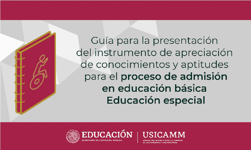 Portada de la guía de estudio USICAMM de Educación Especial para el examen de admisión docente 2026-2027