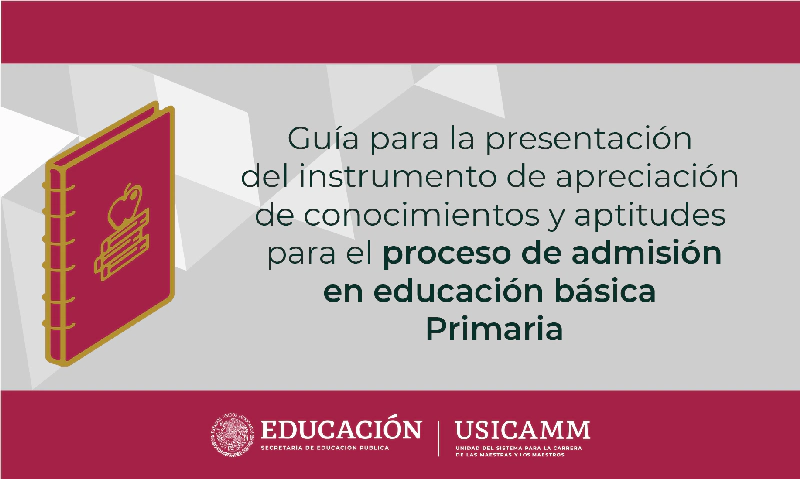 Portada de la guía de estudio USICAMM de Primaria para el examen de admisión docente 2026-2027