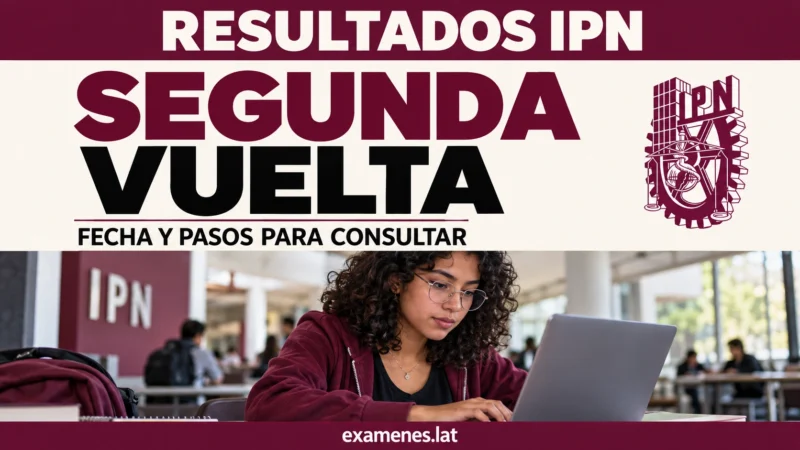 Resultados IPN segunda vuelta: aspirante consulta en su laptop la fecha y su asignación del examen complementario