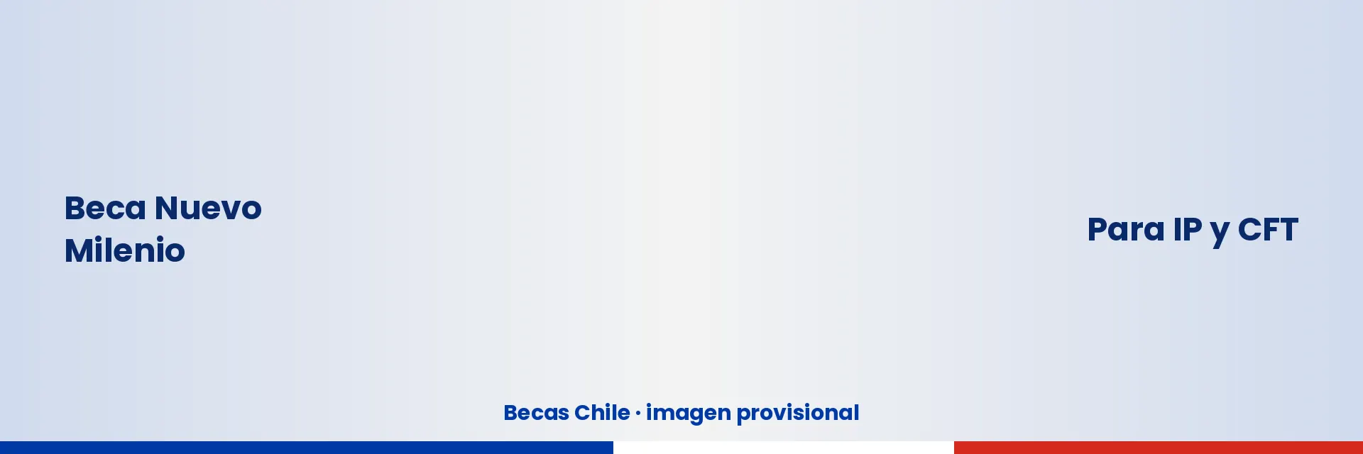 Beca Nuevo Milenio para carreras técnicas