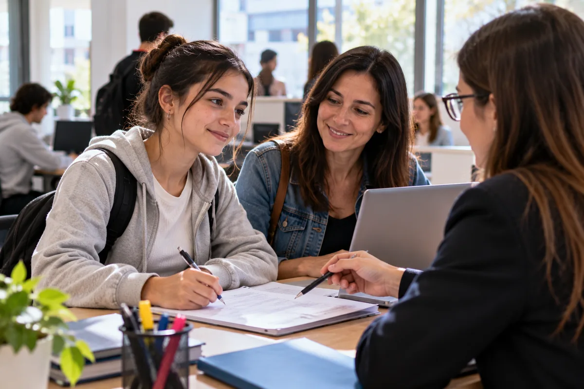 Becas Ciudad inscripción: estudiante porteña completando el trámite con miBA