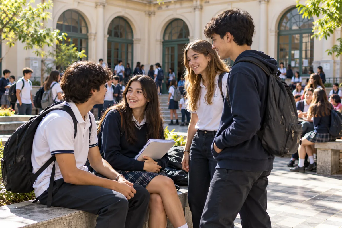 Becas Ciudad 2026 inscripción: estudiantes de una secundaria estatal porteña