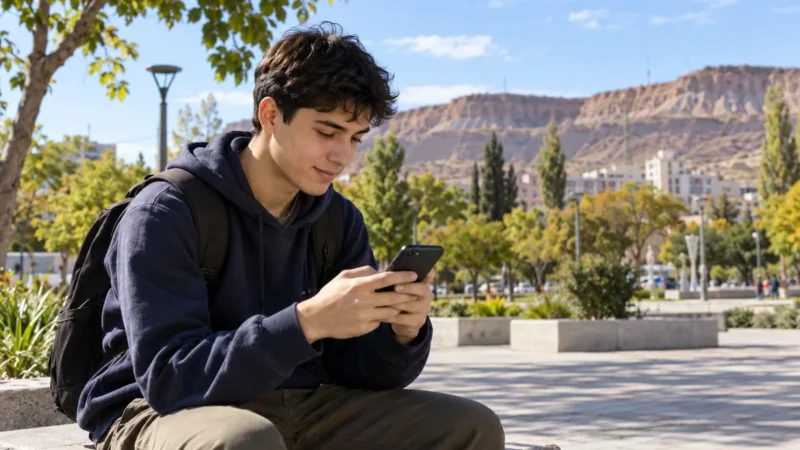 Becas Gregorio Álvarez inscripción: estudiante neuquino postulando desde el celular