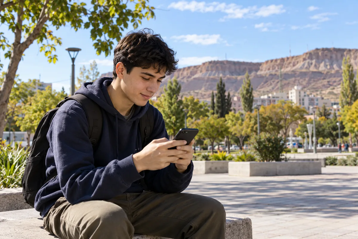 Becas Gregorio Álvarez inscripción: estudiante neuquino postulando desde el celular