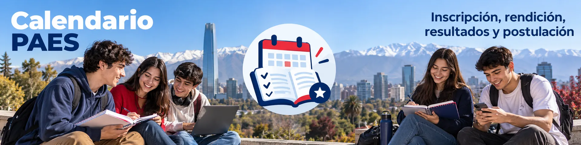 Estudiantes chilenos revisan el calendario PAES con fechas de inscripción, rendición y resultados