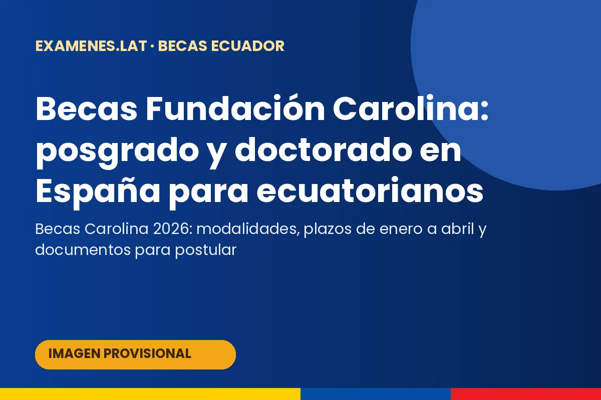 Ecuatoriano revisando una beca de posgrado en España en su laptop