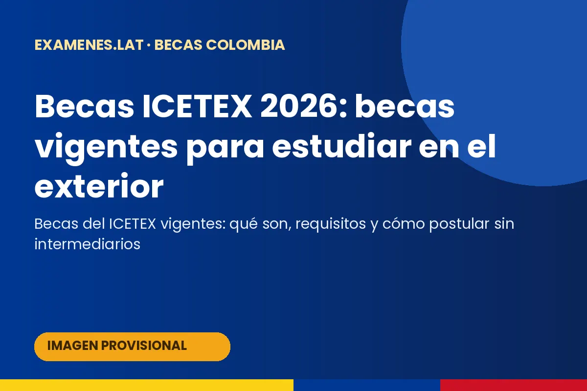 Estudiante colombiana revisando becas ICETEX para el exterior