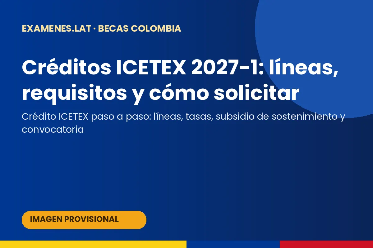 Estudiante colombiano solicitando crédito ICETEX en línea