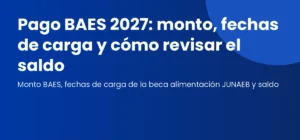 Estudiante pagando en el supermercado con la beca alimentación JUNAEB