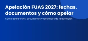 Estudiante preparando documentos para la apelación FUAS