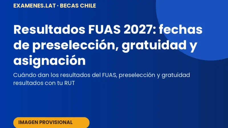 Estudiante revisando su resultado FUAS en el teléfono