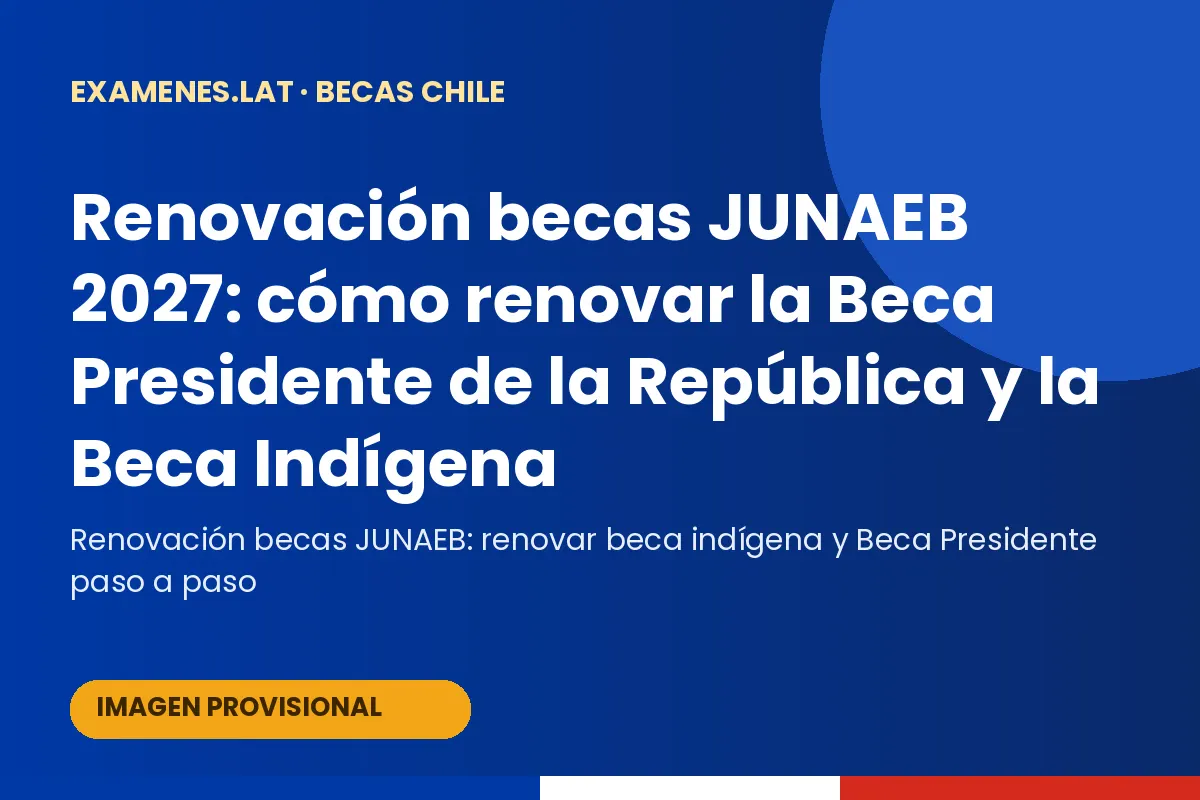 Estudiante universitario que va a renovar la Beca Presidente de la República en el portal JUNAEB