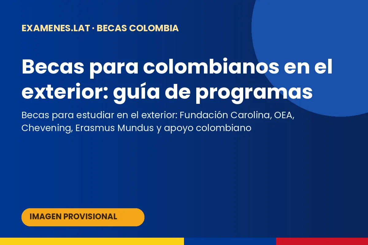 Estudiantes colombianos preparando becas para estudiar en el exterior