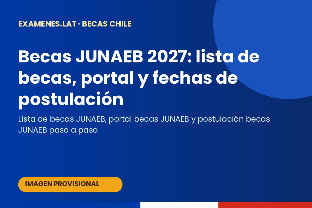 Becas JUNAEB para estudiantes en Chile