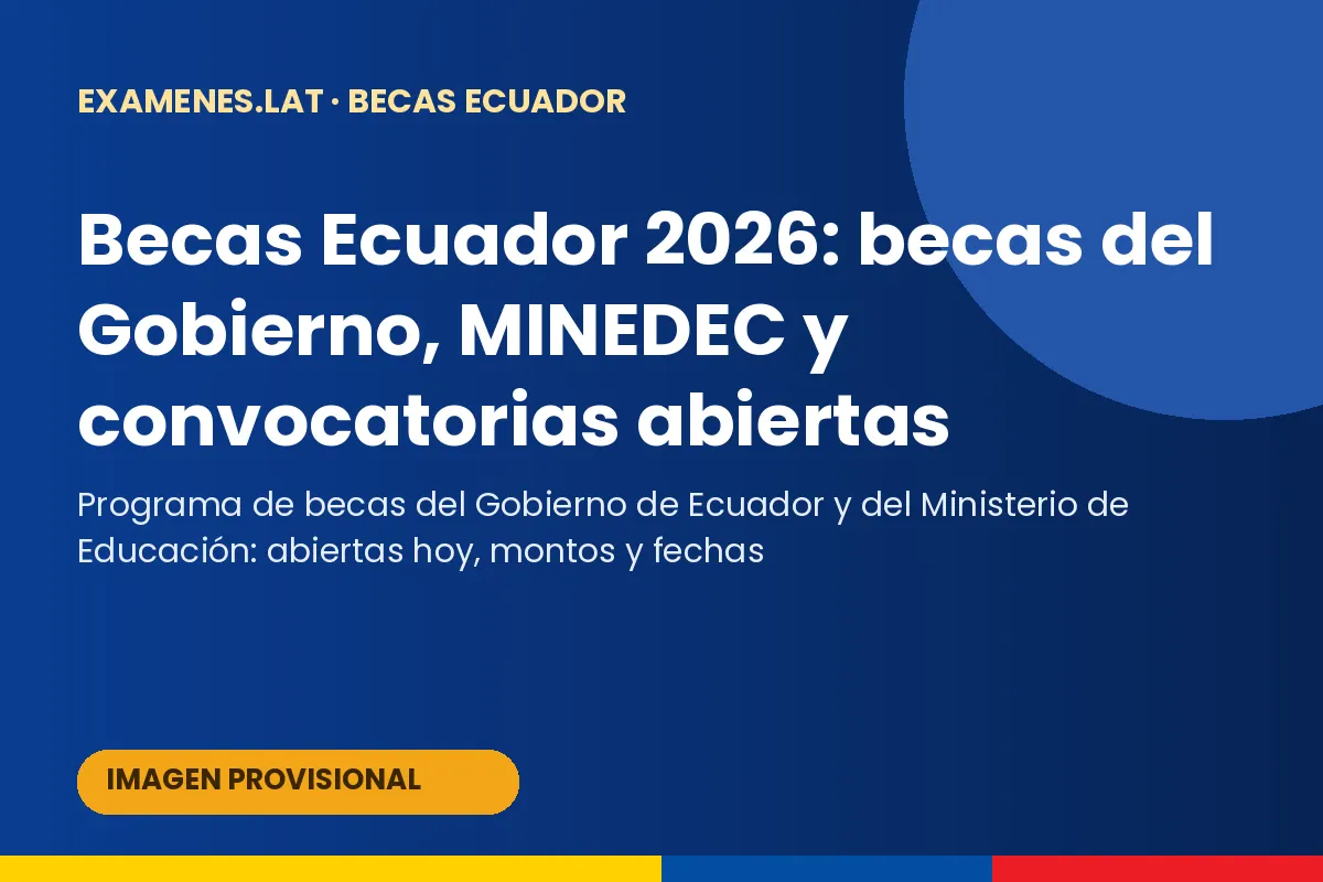 Becas del Gobierno en Ecuador