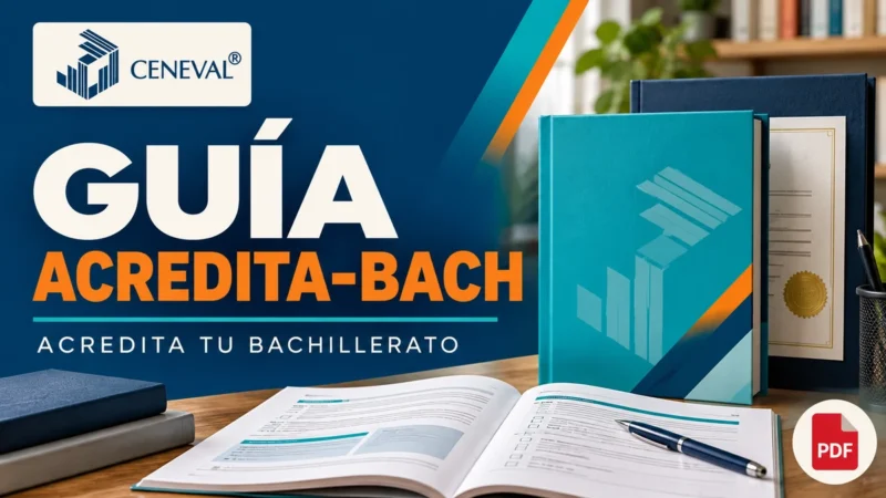 Guía ACREDITA-BACH gratis en PDF del CENEVAL para acreditar la preparatoria con el Acuerdo 286