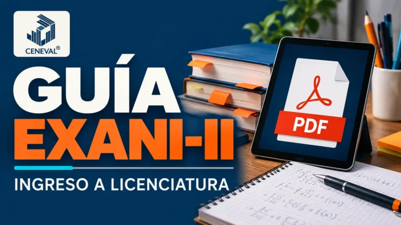 Guía EXANI-II gratis en PDF del CENEVAL para el examen de ingreso a licenciatura