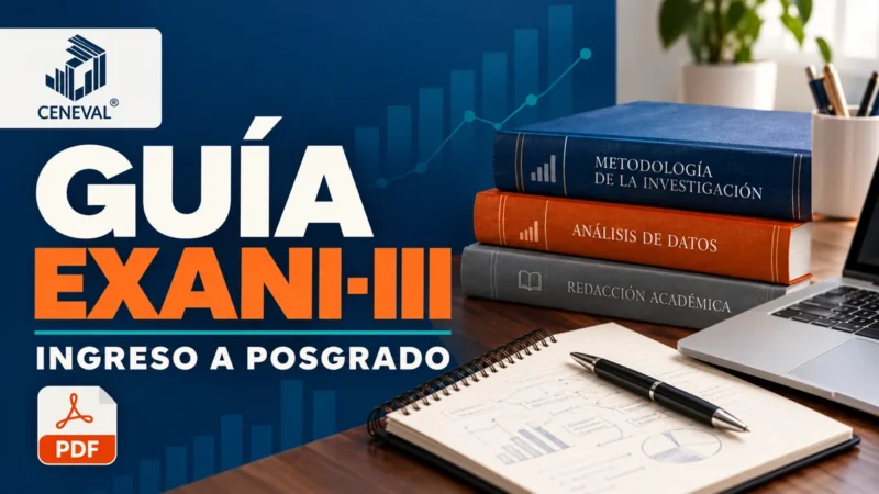 Guía EXANI-III gratis en PDF del CENEVAL para el examen de ingreso a posgrado