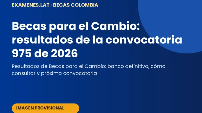 Investigadora colombiana revisando resultados de la convocatoria 975 de Becas para el Cambio