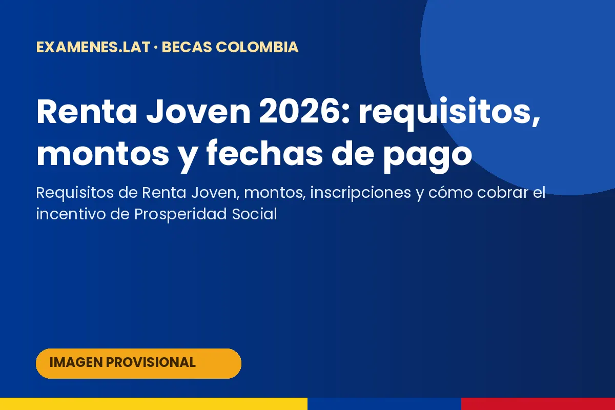 Joven universitaria colombiana consultando el giro de Renta Joven