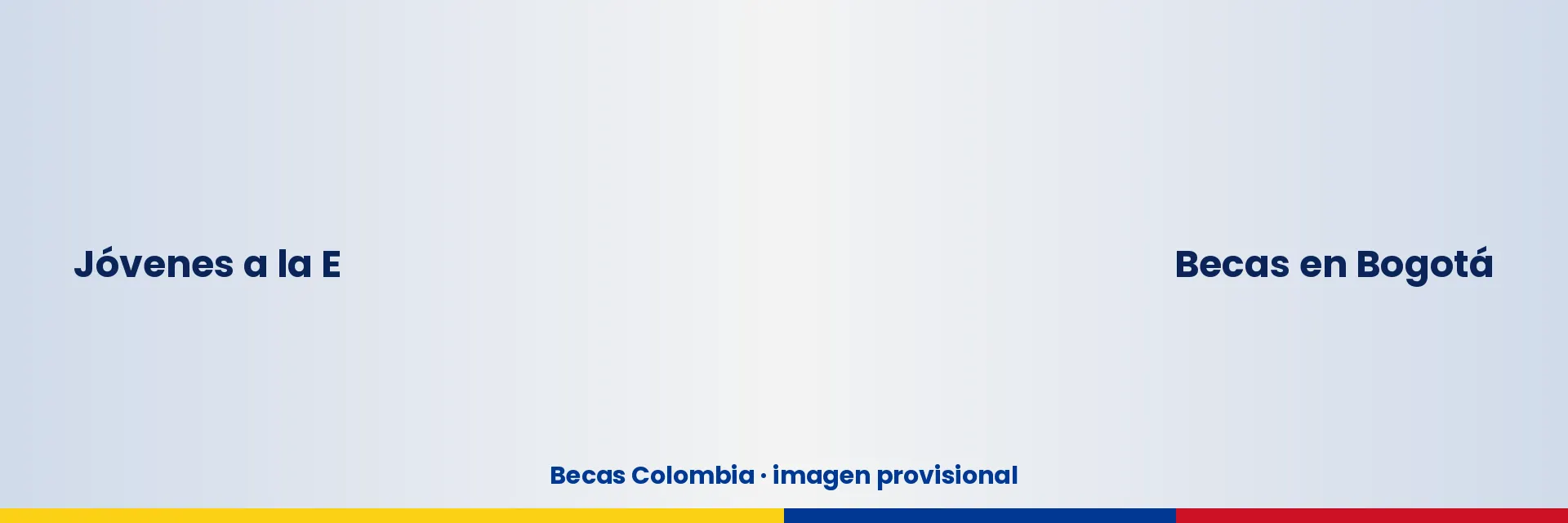Panorámica: Jóvenes a la E