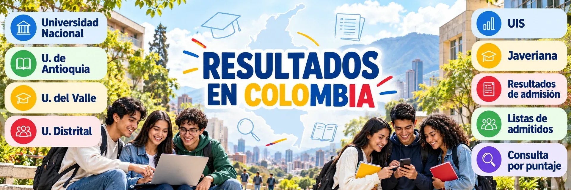 Resultados de admisión en Colombia: listas de ingresantes y consulta de puntajes