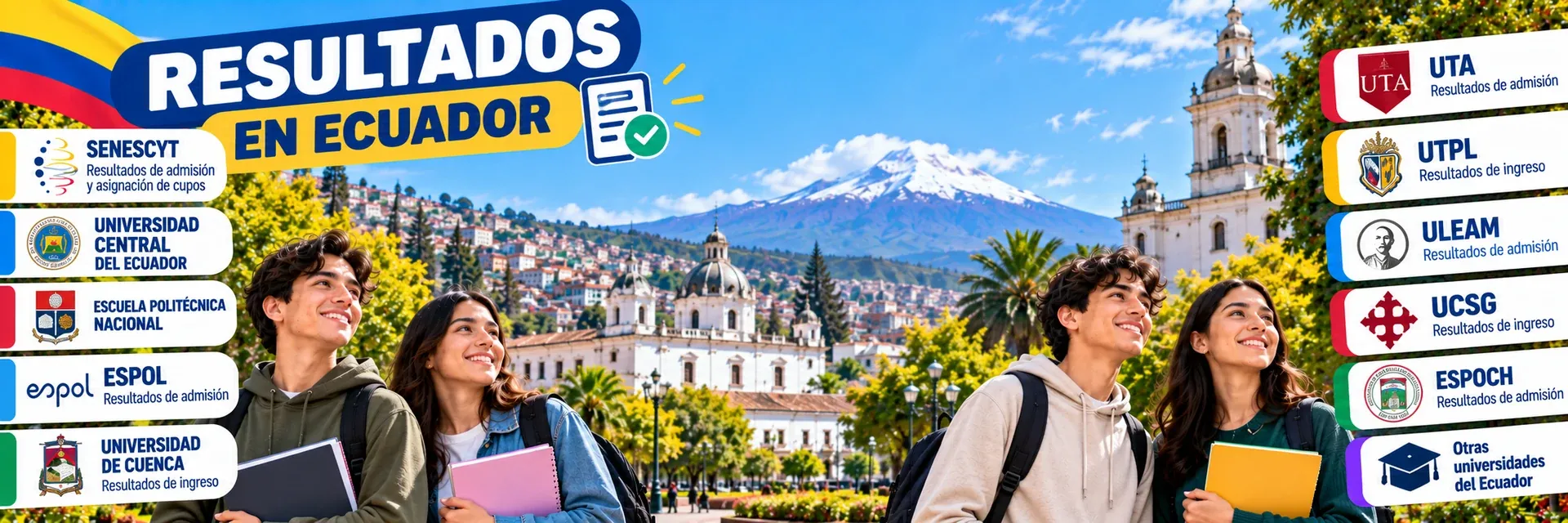 Resultados de admisión en Ecuador: listas de ingresantes y consulta de puntajes