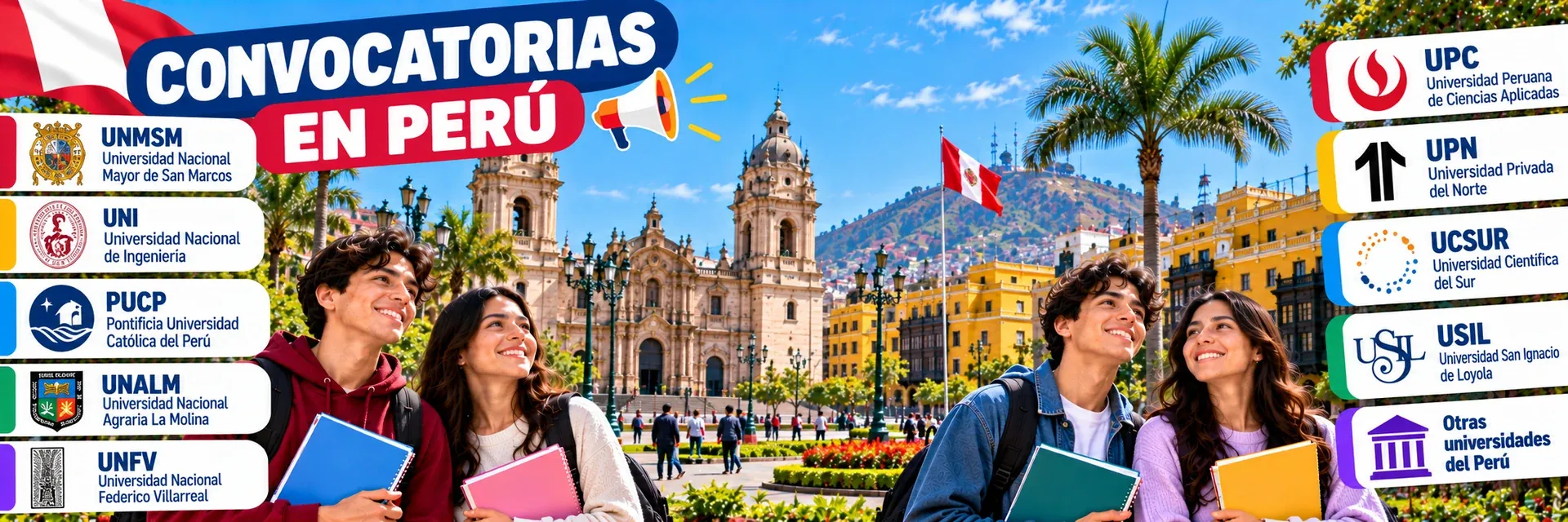 Convocatorias de admisión en Perú: fechas de inscripción y requisitos de universidades