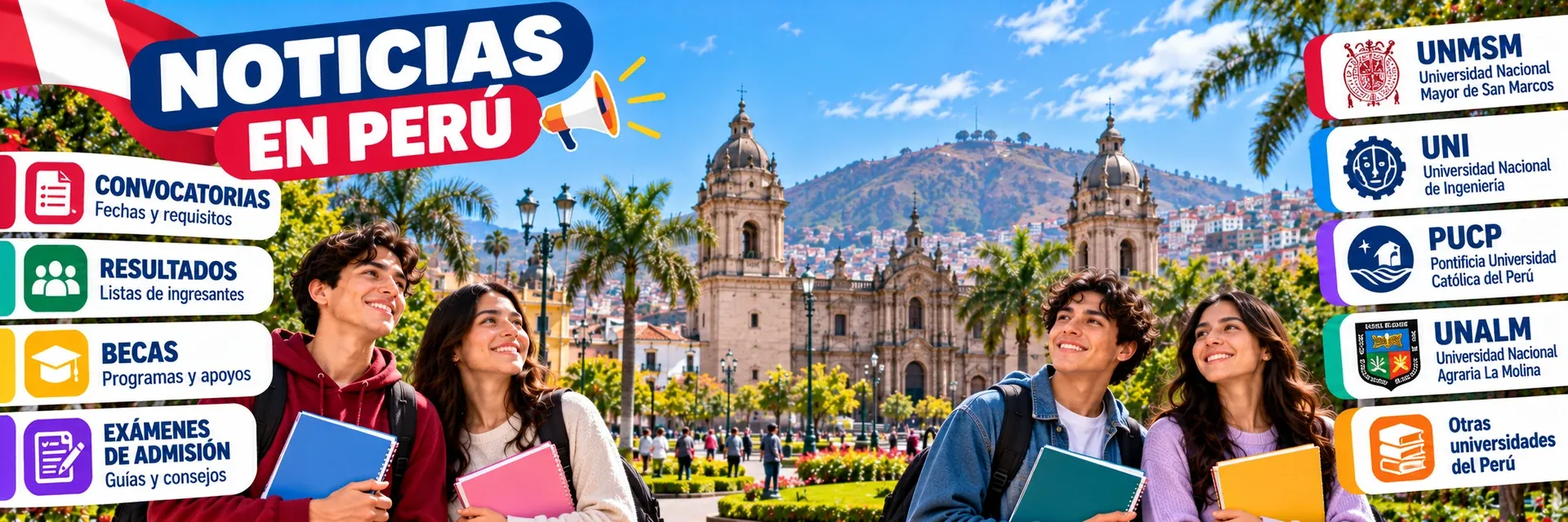 Noticias de admisión y becas en Perú: convocatorias, resultados y exámenes