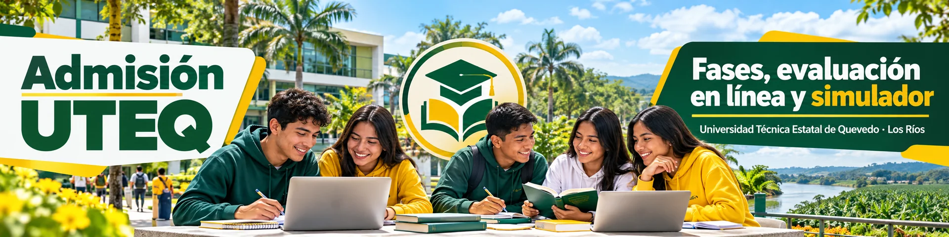 Aspirantes en el campus tropical de Quevedo: admisión a la Universidad Técnica Estatal de Quevedo, fases y simulador
