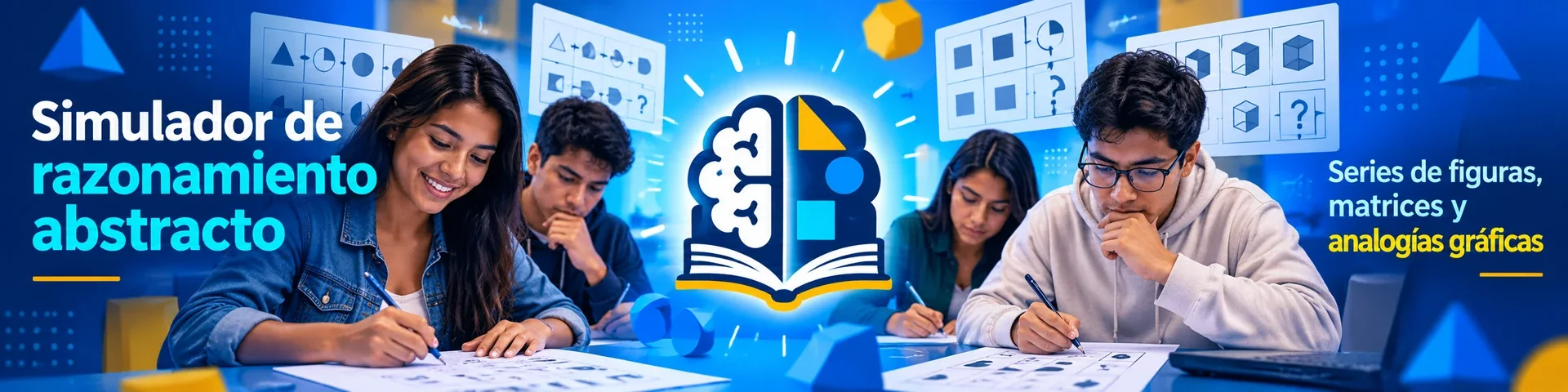 Estudiantes resolviendo series de figuras y matrices: simulador de razonamiento abstracto