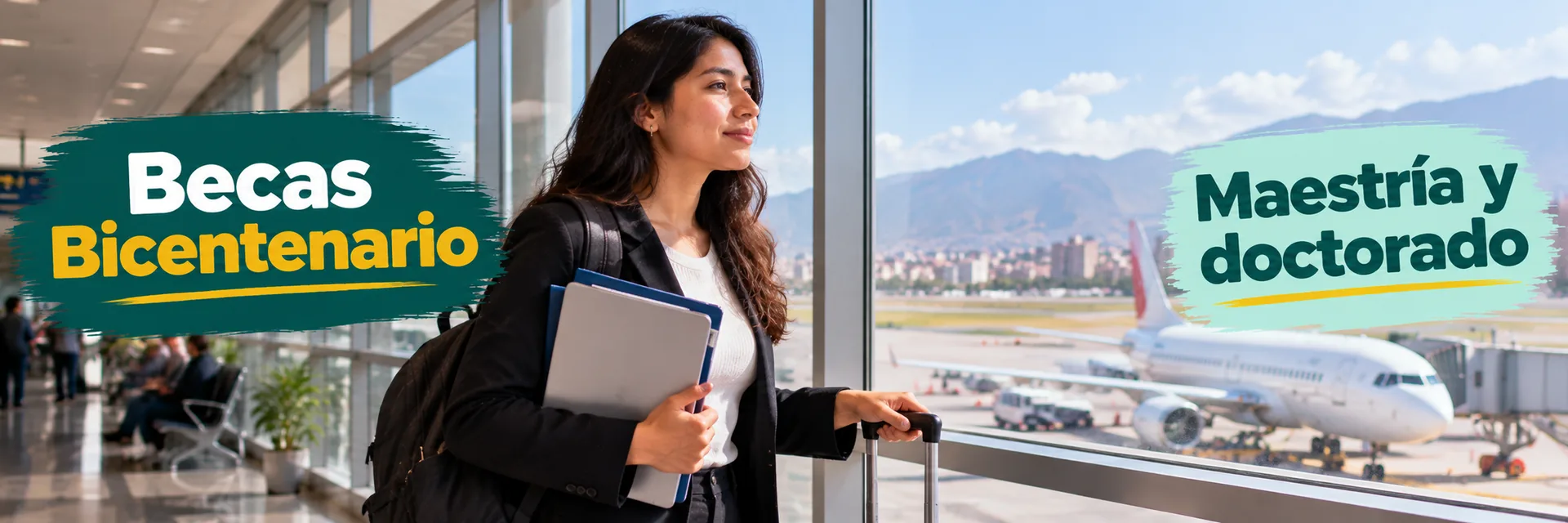 Profesional peruana preparando su postulación a las Becas Bicentenario de posgrado