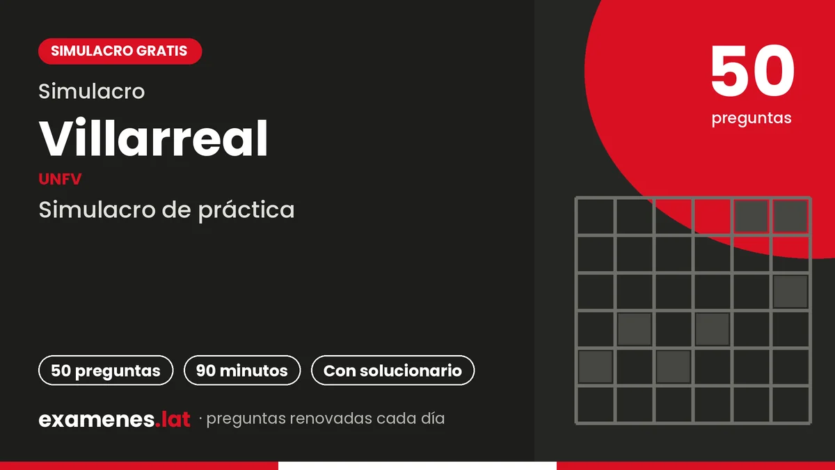 Simulacro Villarreal UNFV