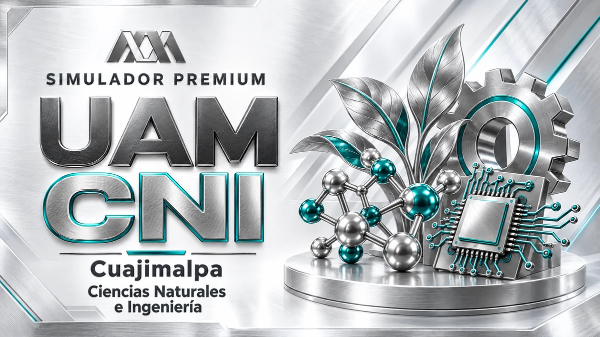 Portada del Simulador Premium UAM CNI (Ciencias Naturales e Ingeniería) de Examenes.lat