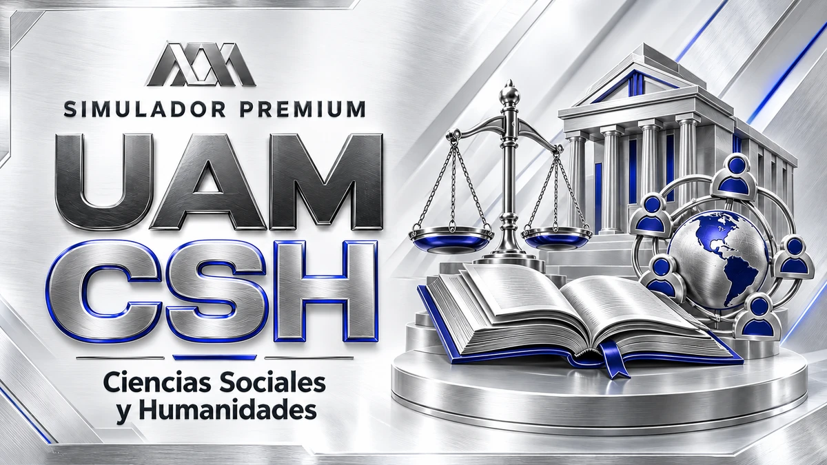 Portada del Simulador Premium UAM CSH (Ciencias Sociales y Humanidades) de Examenes.lat