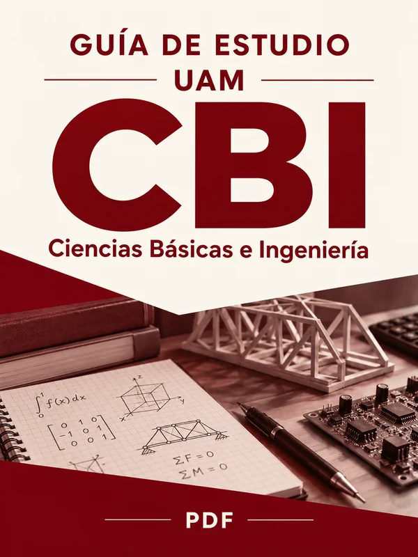 Portada de la guía de estudio UAM CBI en PDF: Ciencias Básicas e Ingeniería