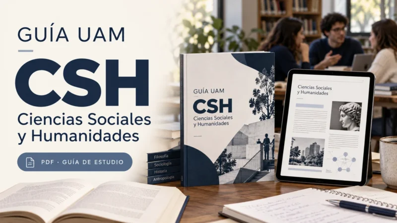 Guía UAM CSH en PDF: guía de estudio de Ciencias Sociales y Humanidades