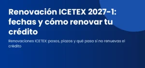 Universitario colombiano haciendo la renovación ICETEX en línea
